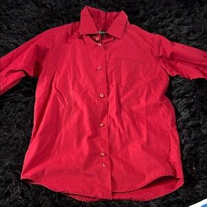 George Kids Red Button Down Shirt